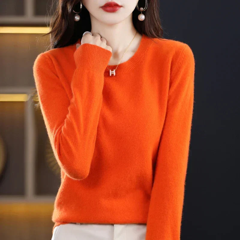 Maren 100% Pure Wool Cashmere Sweater — Loose-Fit Knit