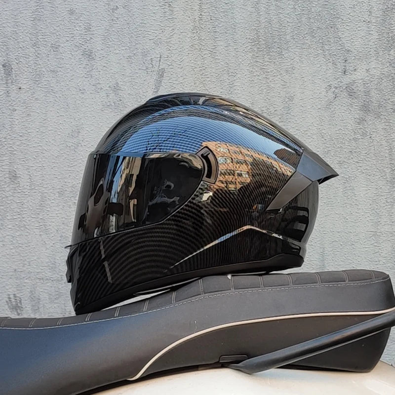 Capacete Integral LVS-701 — Sistema de Viseira Dupla, Proteção Térmica para o Inverno