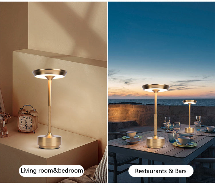 Moderne ledningsfri LED-bordlampe - genopladelig med berøringssensor