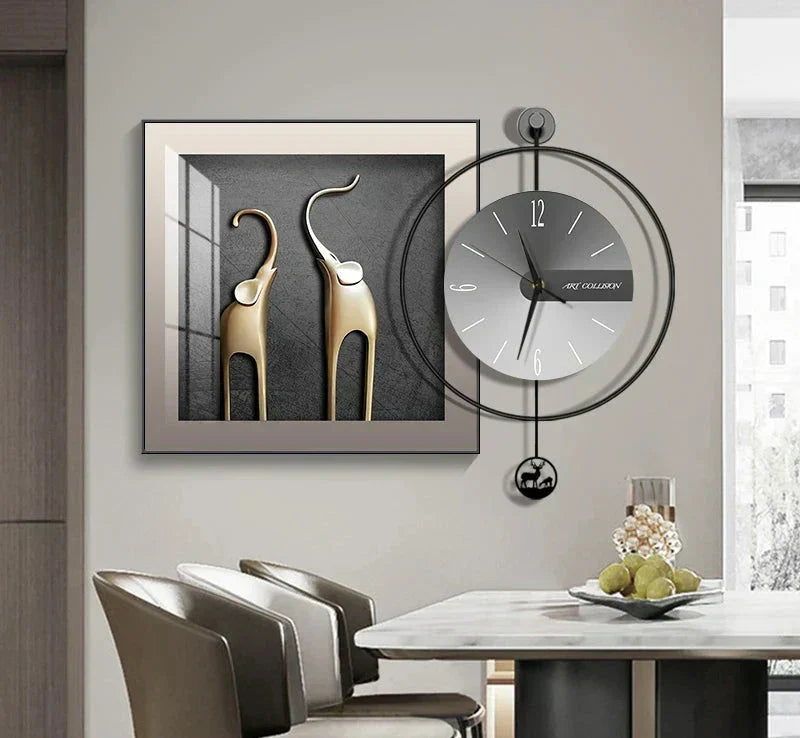 Reloj de pared moderno LuxClock — Diseño creativo, mecanismo silencioso
