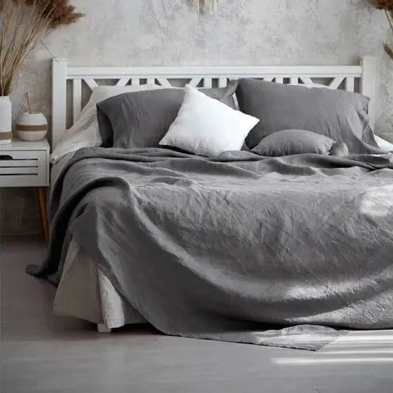 Aurea Linen Bed Sheet With Breathable Temperature Regulating Comfort