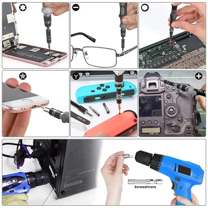 115-in-1 Precision Screwdriver Set — Electronics Repair Kit