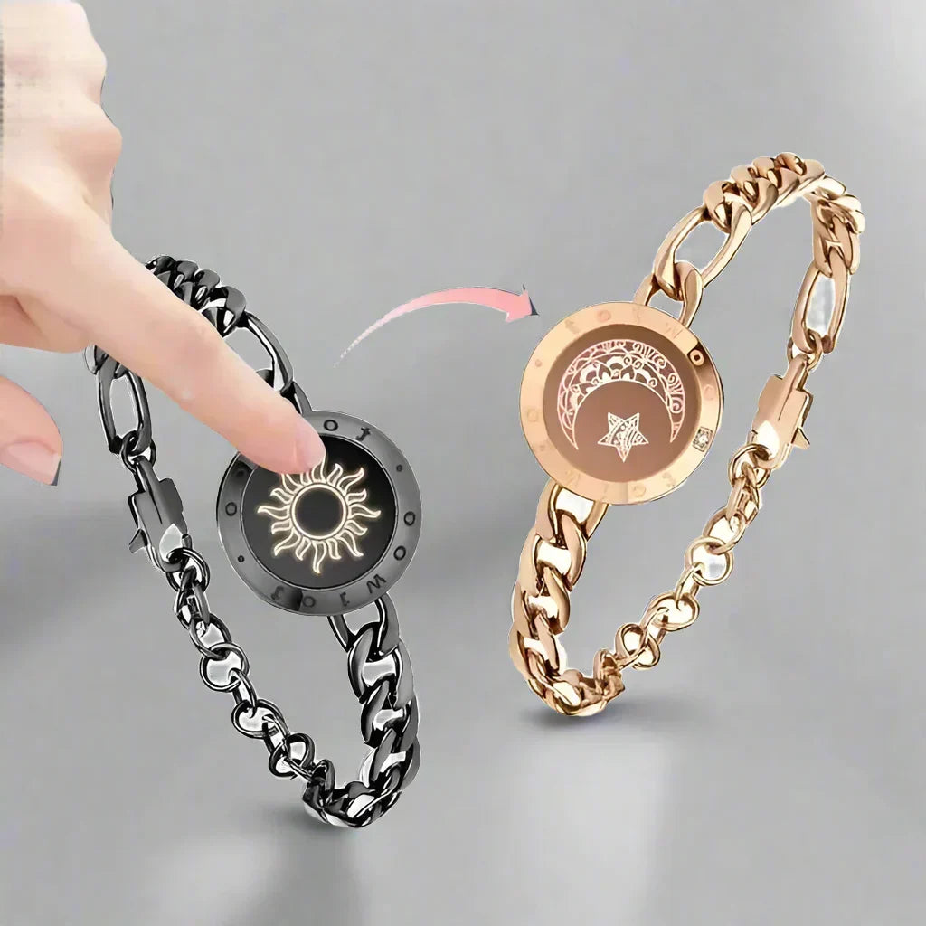 Sun and Moon totwoo Love Bracelets — Light-Up Touch & Vibration