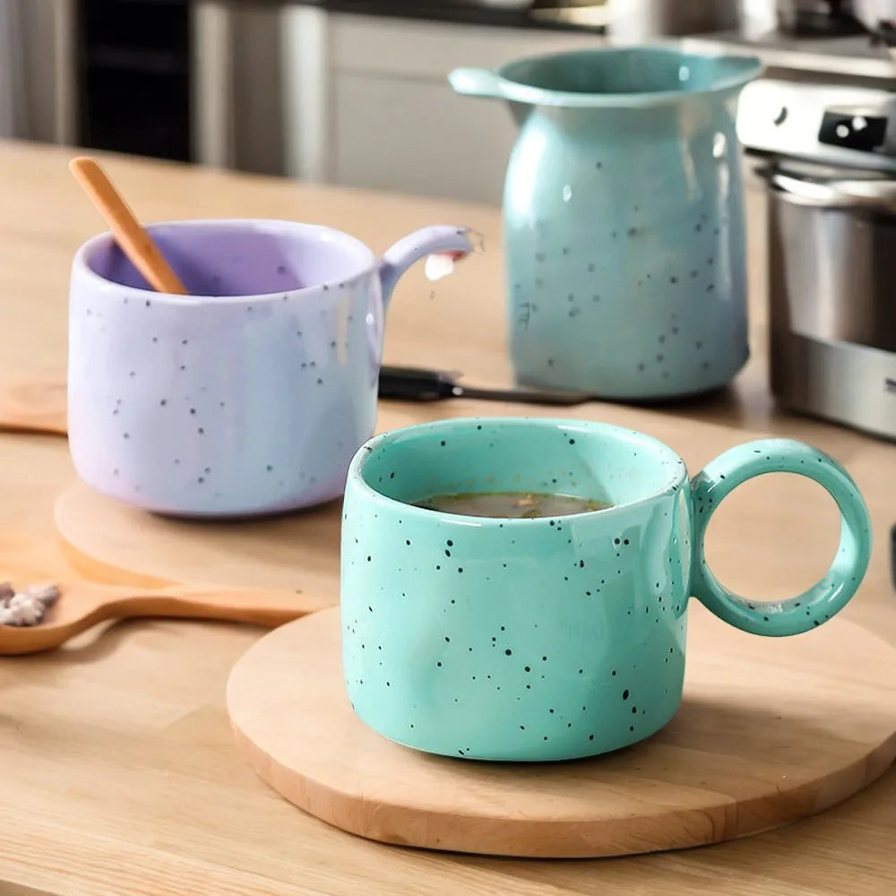 Cremaly 300ml Customizable Ceramic Coffee Mug — Ergonomic Grip