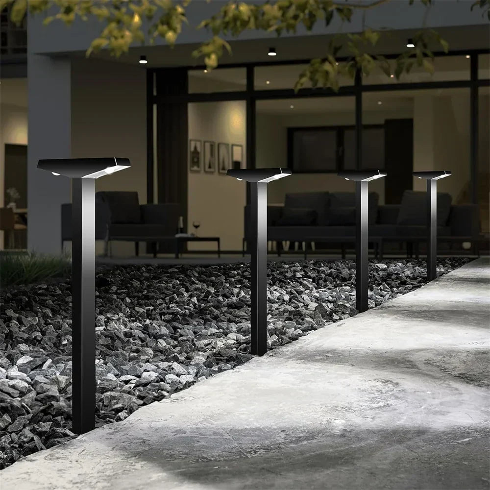 Lampade solari LED da vialetto — Lampade impermeabili per paesaggi esterni