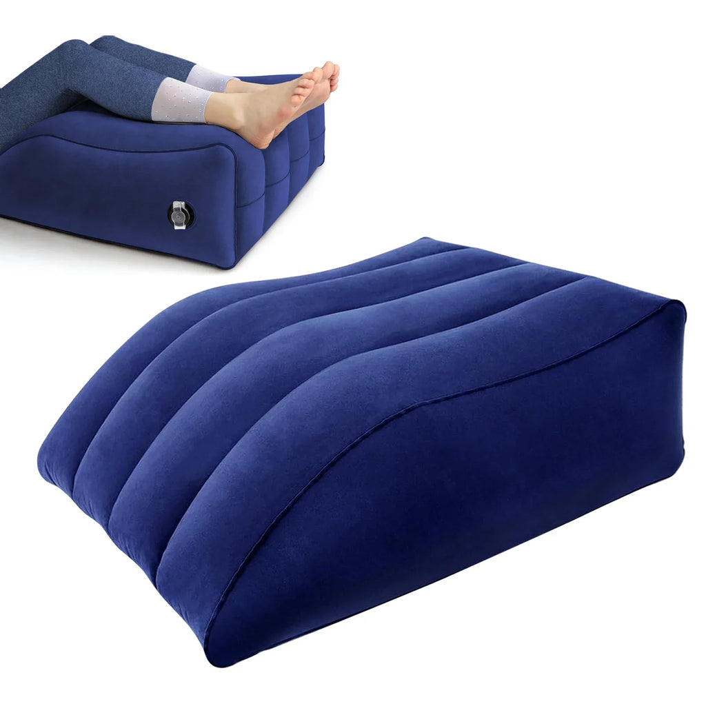Inflatable Leg Elevation Wedge Pillow — 45-Degree Angle, Swelling Relief