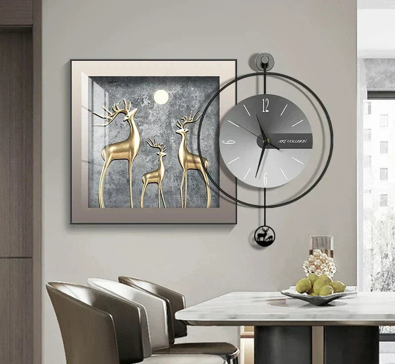 Reloj de pared moderno LuxClock — Diseño creativo, mecanismo silencioso
