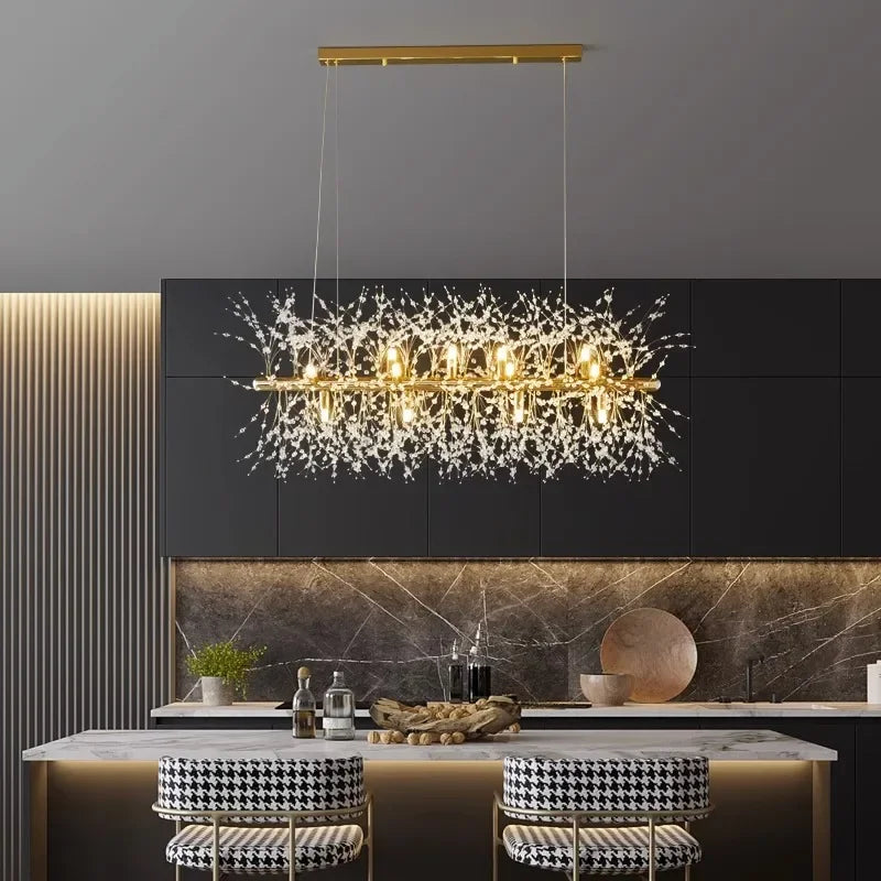 LumaNest Warm Glow LED Pendant Light For Living Room, Dining, And Bedroom