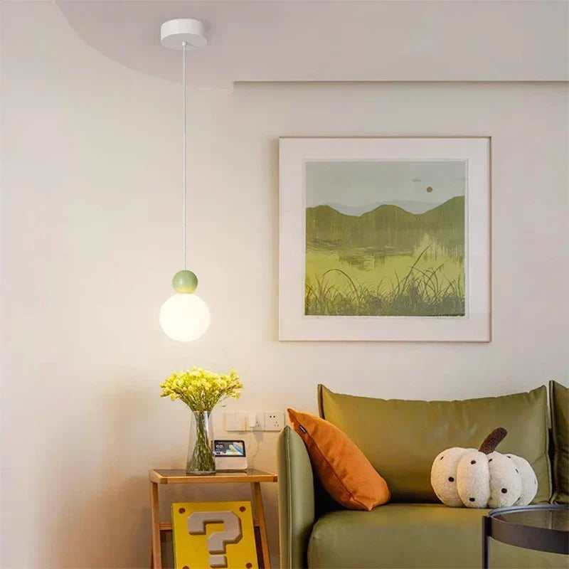Nordic Light Scandinavian LED Pendant Lamp — Milky White Globe
