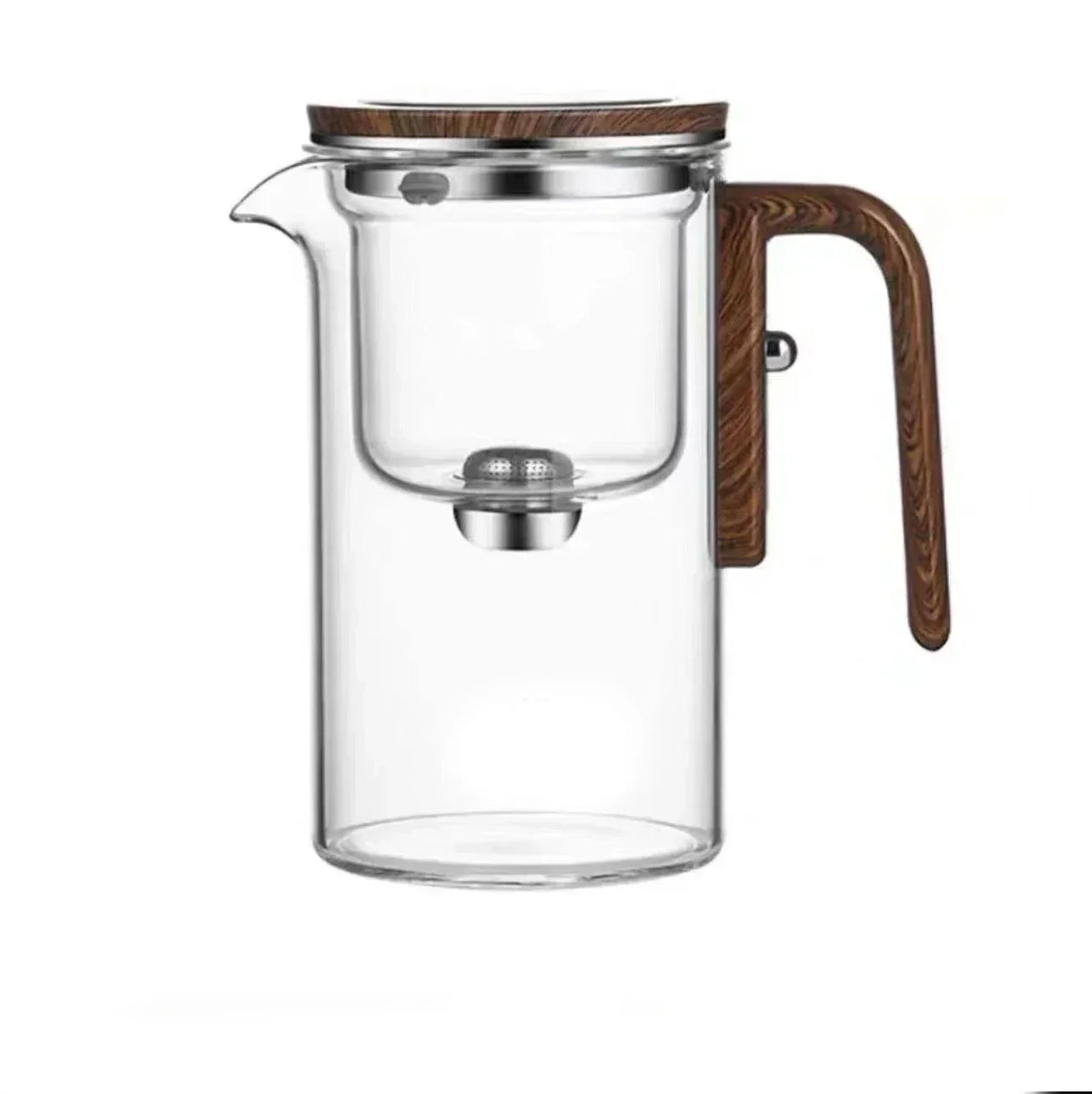 TeaMagnet tekjele i glass — separat tesil for enkel tebrygging