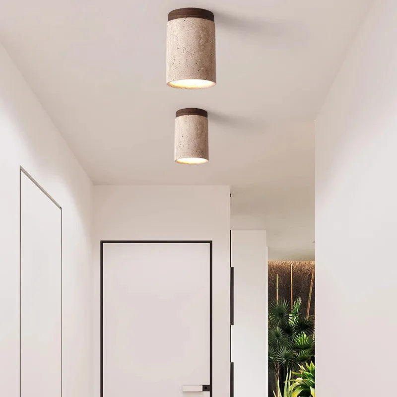 ÉclatPierre Einbauleuchte aus Travertin — Modernes Design