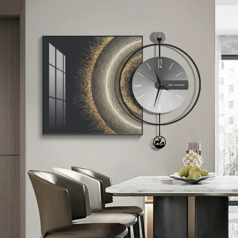 Reloj de pared moderno LuxClock — Diseño creativo, mecanismo silencioso