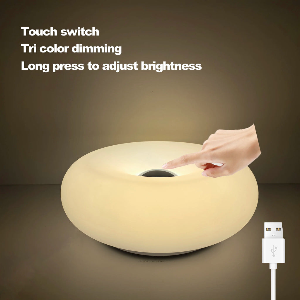 Lampe de table tactile USB — Éclairage RGB à 16 couleurs avec intensité réglable