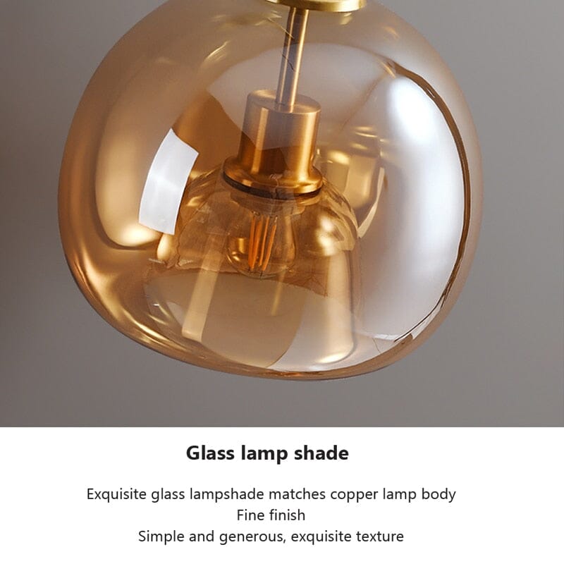 CelestiaNova Glass Sphere Wall Light For Your Living Room