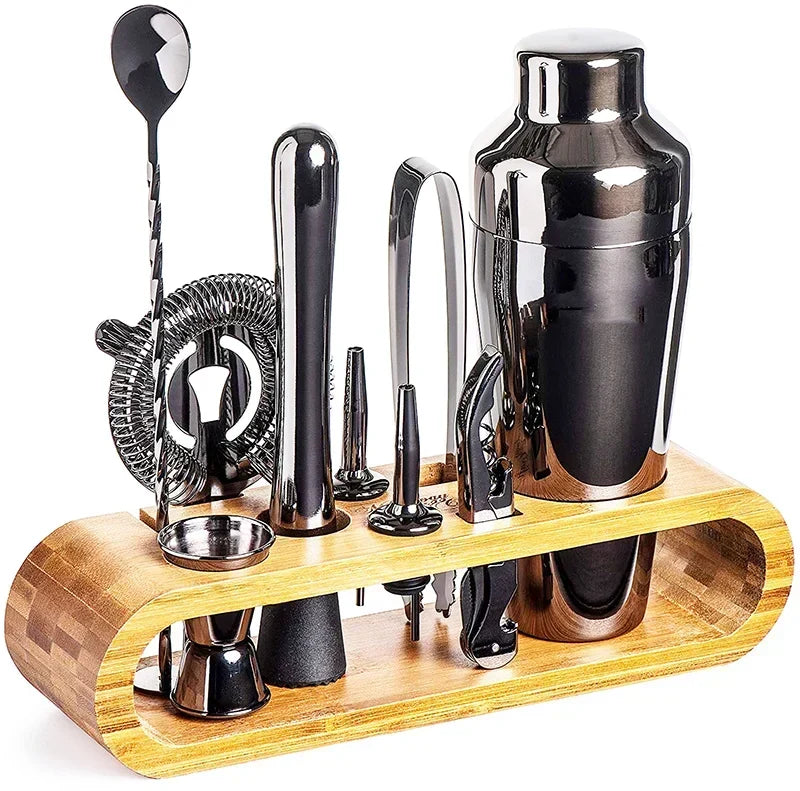 Metallic Bar Set — Complete Cocktail Mixing Tool Collection