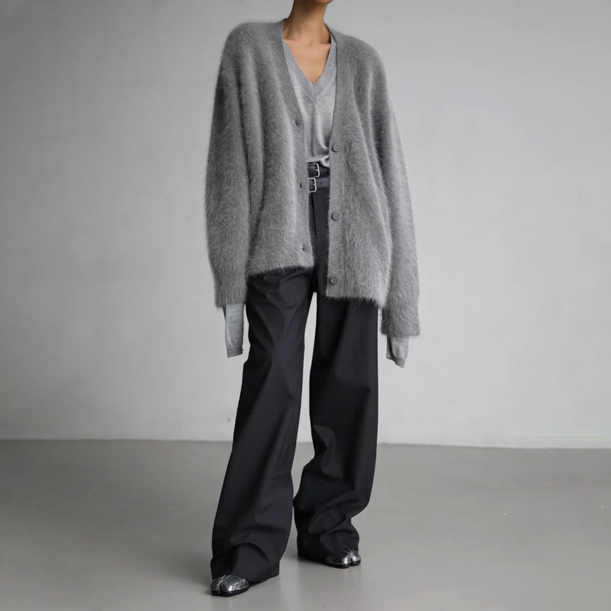 Cardigan in cashmere HAILEY — maglione comodo e morbido da indossare a strati