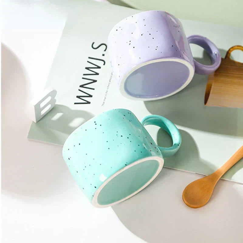 Cremaly 300ml Customizable Ceramic Coffee Mug — Ergonomic Grip