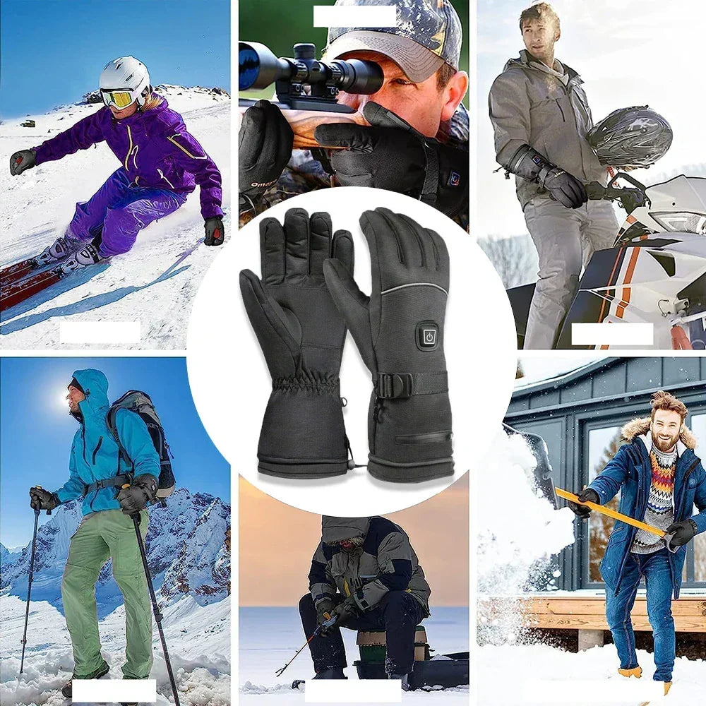 Verwarmde motorhandschoenen — waterdichte, oplaadbare thermische handschoenen met touchscreenbediening
