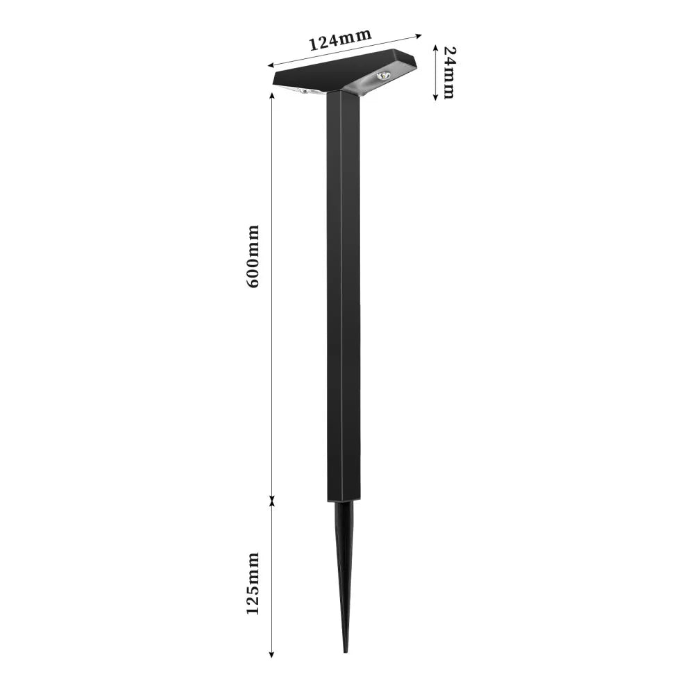 Lampes solaires LED pour allées — Éclairage paysager extérieur étanche