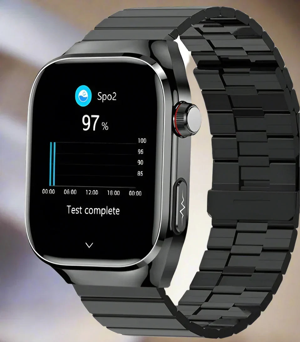 Maxwell Health Smartwatch — EKG+PPG, Blutzucker, Harnsäure und Bluetooth-Anrufe
