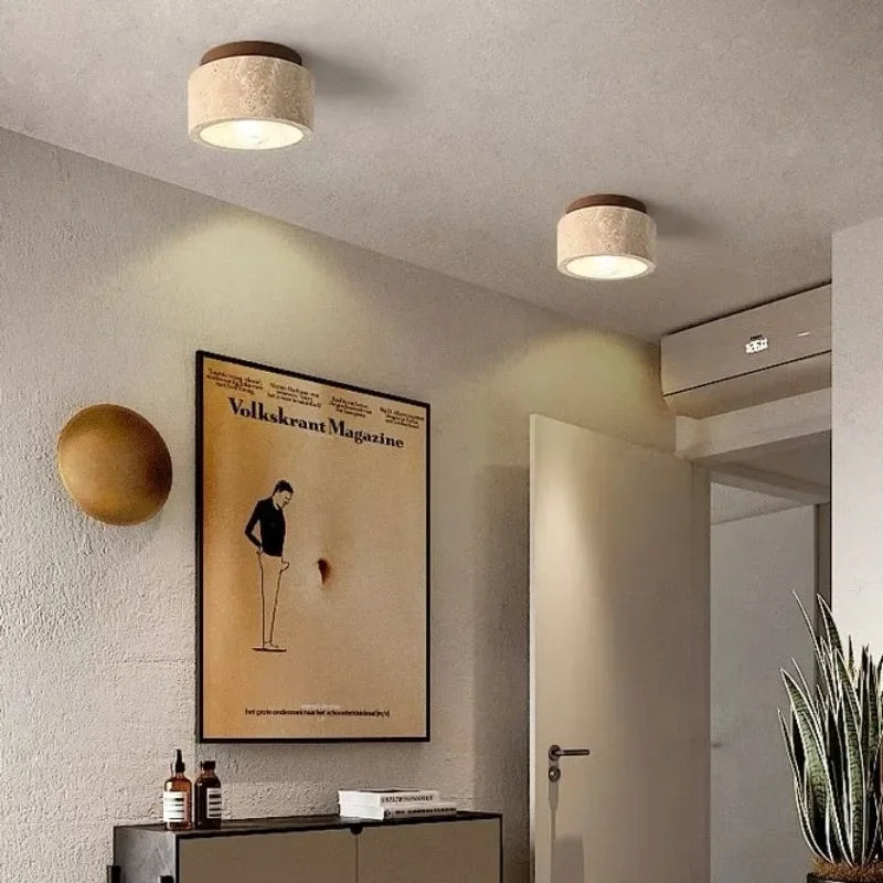 ÉclatPierre Einbauleuchte aus Travertin — Modernes Design