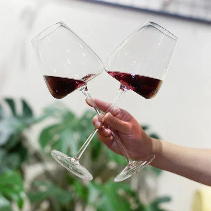 Handgemaakte kristallen wijn- en champagneglazen — sets van 2, 4 en 6, 4 maten