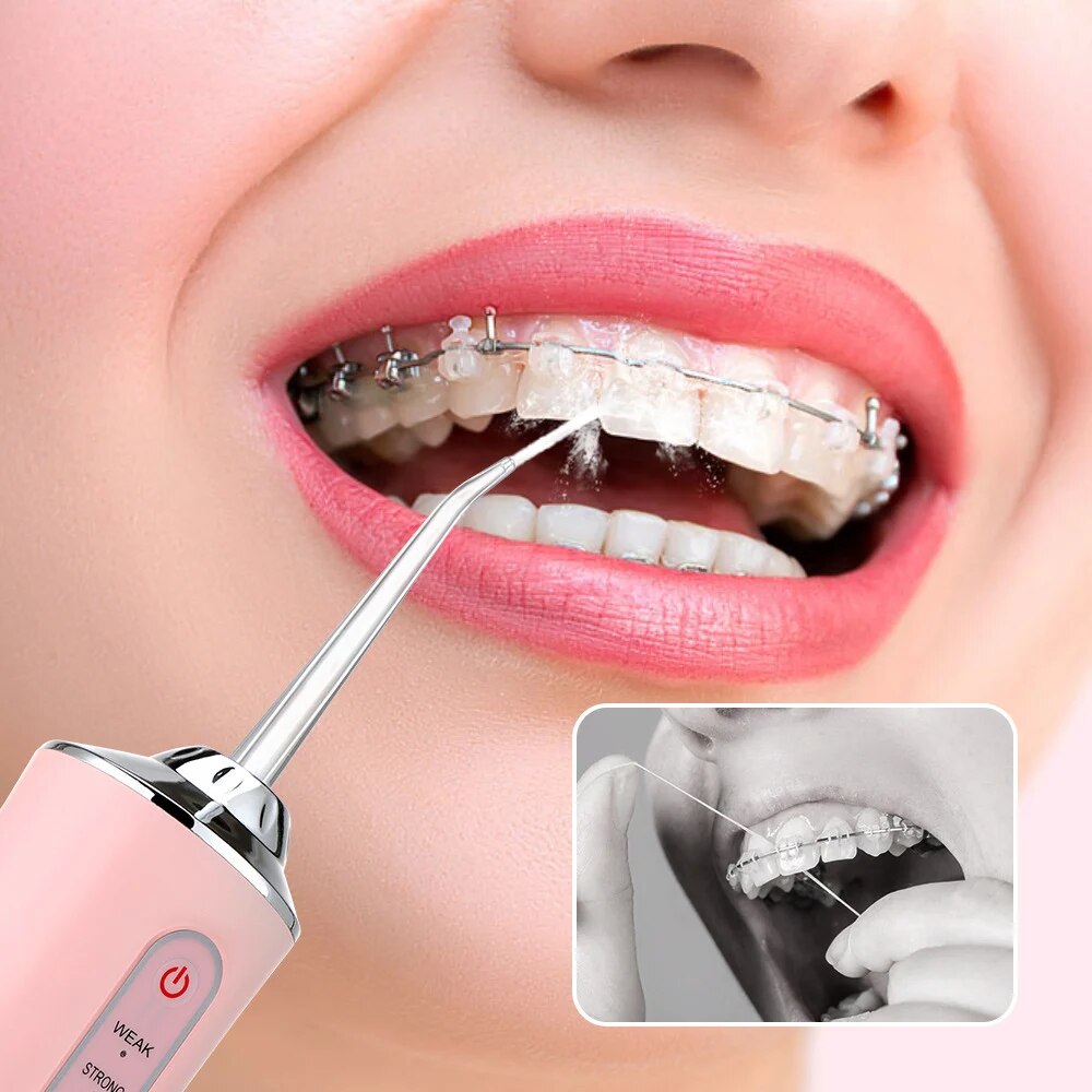 Cordless 4-in-1 Dental Water Flosser — 4 Jet Tips