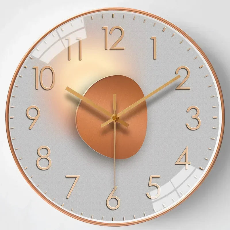Horloge murale classique silencieuse Avelon — Mouvement sans tic-tac, une seule pile AA
