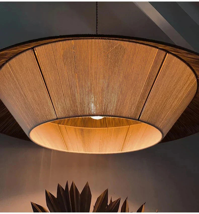 Aurelle Rattan Pendant Lights For Cozy Spaces In Wabi Sabi Style
