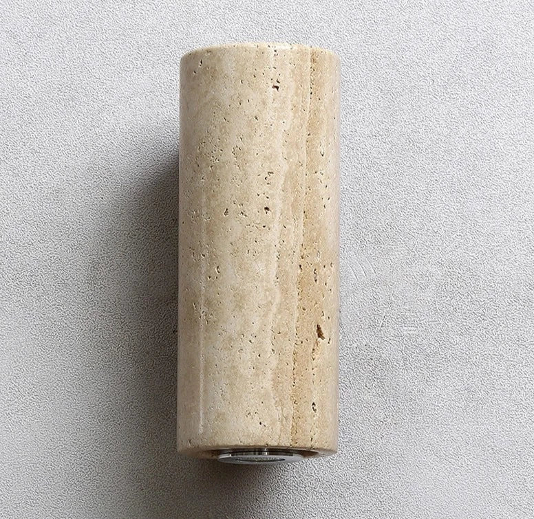 EmberStone Travertine Wall Light With LED For Living Rooms