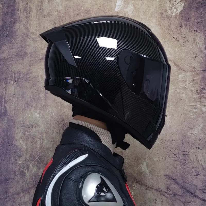 Capacete Integral LVS-701 — Sistema de Viseira Dupla, Proteção Térmica para o Inverno