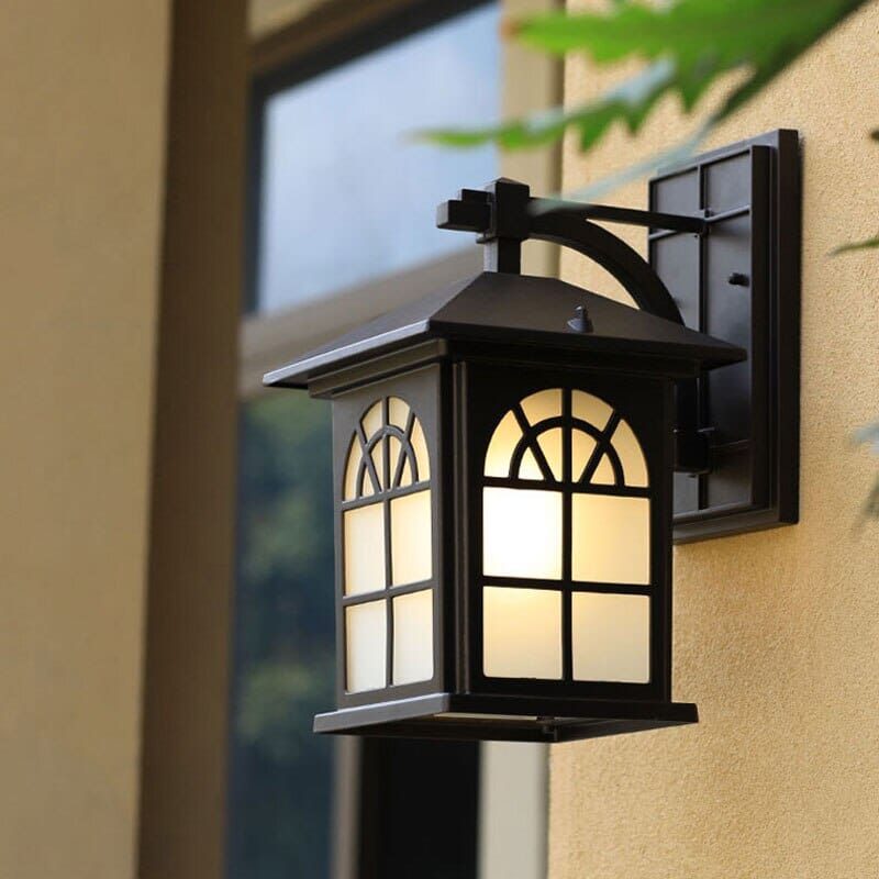 Candeeiro de parede vintage para exterior Deborah — impermeável, classificação IP65