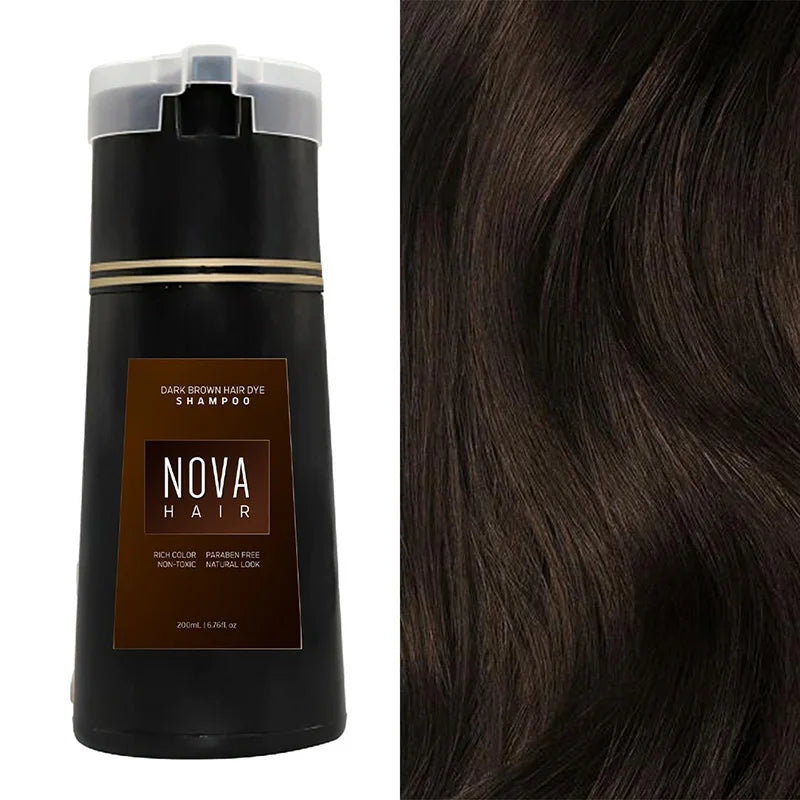NovaHair bylinný šampon na barvení vlasů za 10 minut