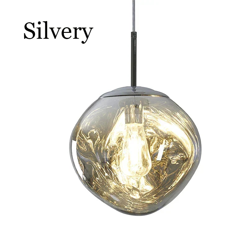 Lampă suspendată LED în stil lavă — Iluminat ambiental retro pentru încăperi