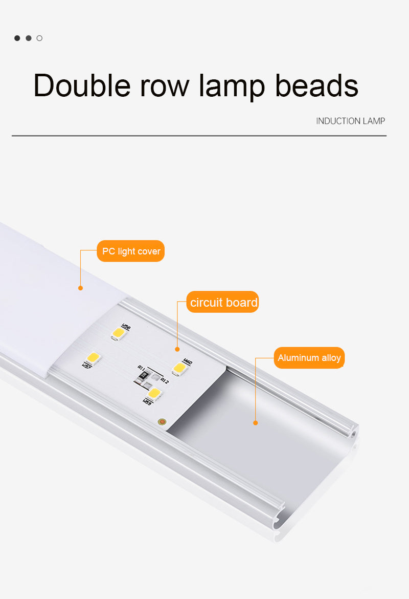 3-in-1-ultradünne kabellose LED-Schrankleuchte – Bewegungssensor, per USB aufladbar