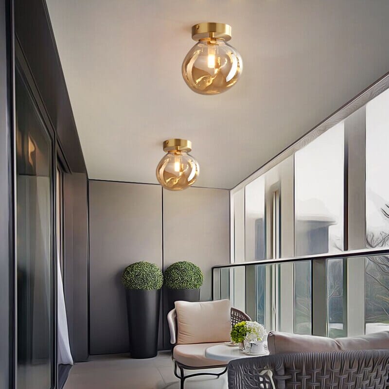 CelestiaNova Glass Sphere Wall Light For Your Living Room
