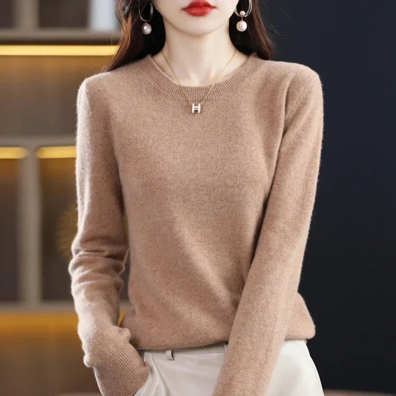 Maren 100% Pure Wool Cashmere Sweater — Loose-Fit Knit