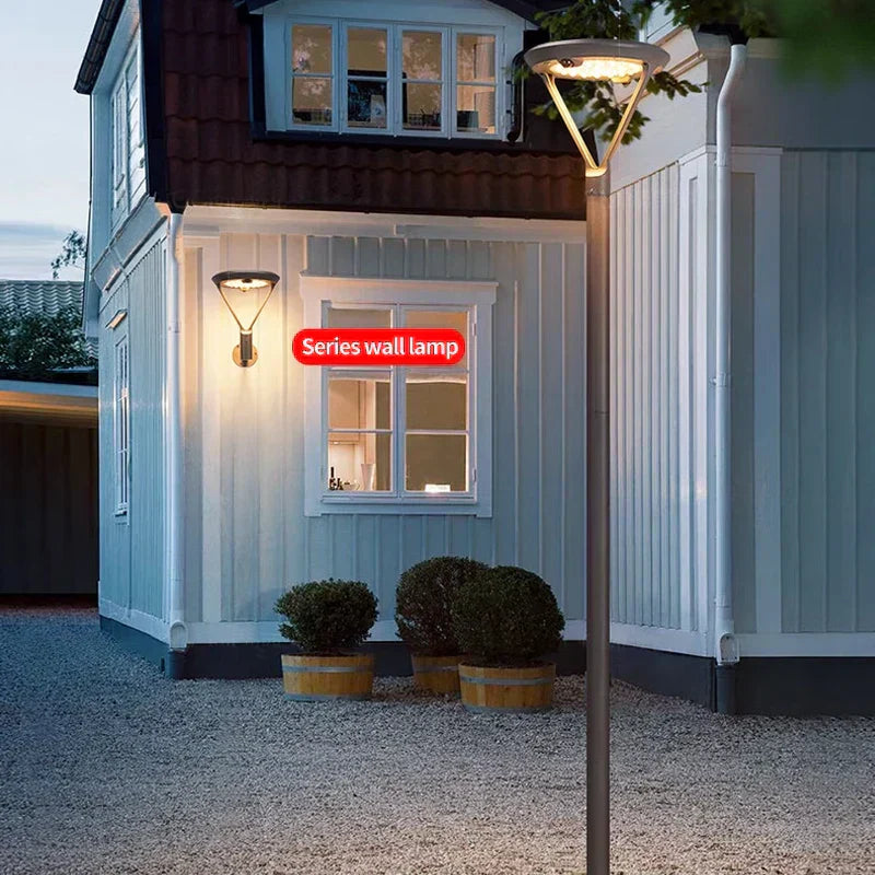 Outdoor Motion Sensor Solar Powered Light With Weatherproof Housing