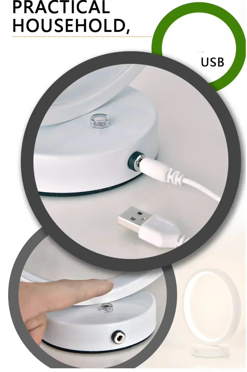 Contemporary LED Ring Desk Lamp For Energy Efficient Lighting