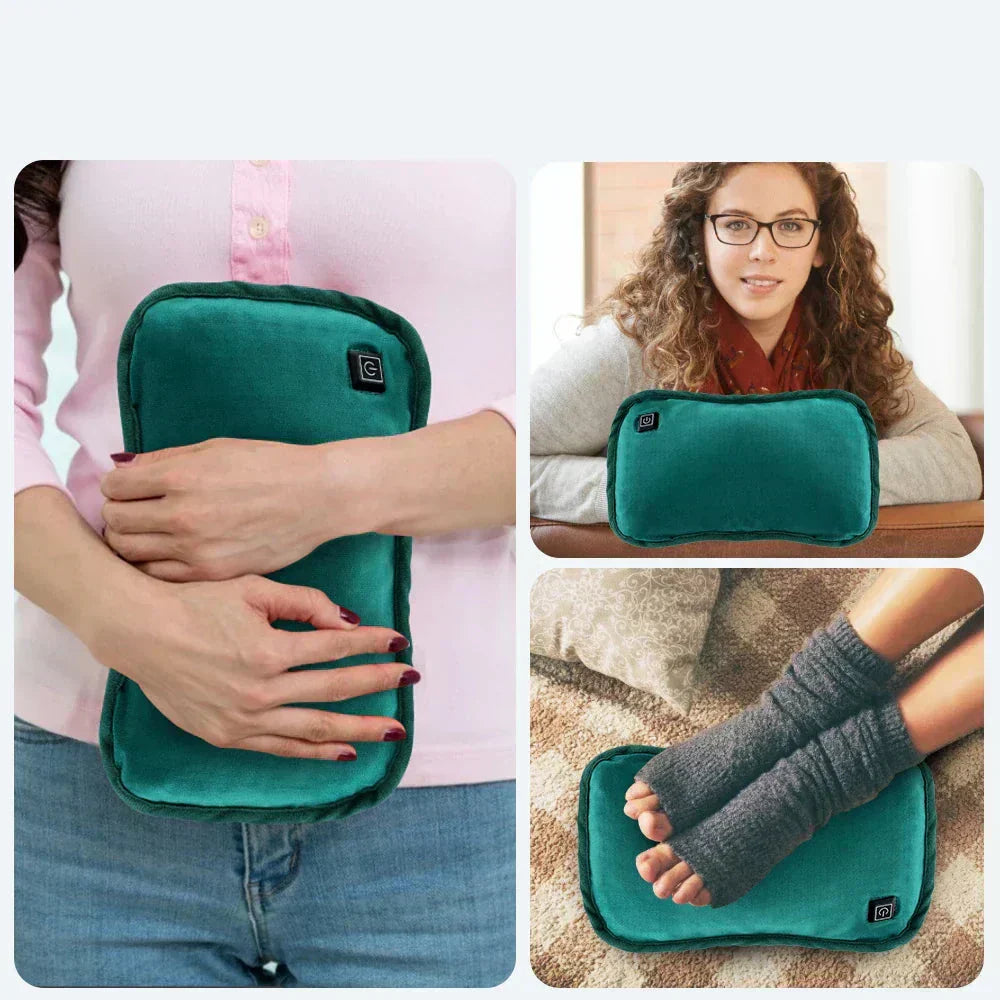وسادة تدفئة كهربائية محمولة CozyGlow — شكل وسادة ناعم، وتسخين سريع