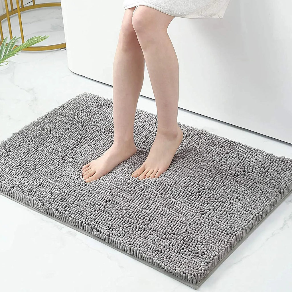AquaNest Thick Absorbent Bath Mat — Secure Non-Slip Backing
