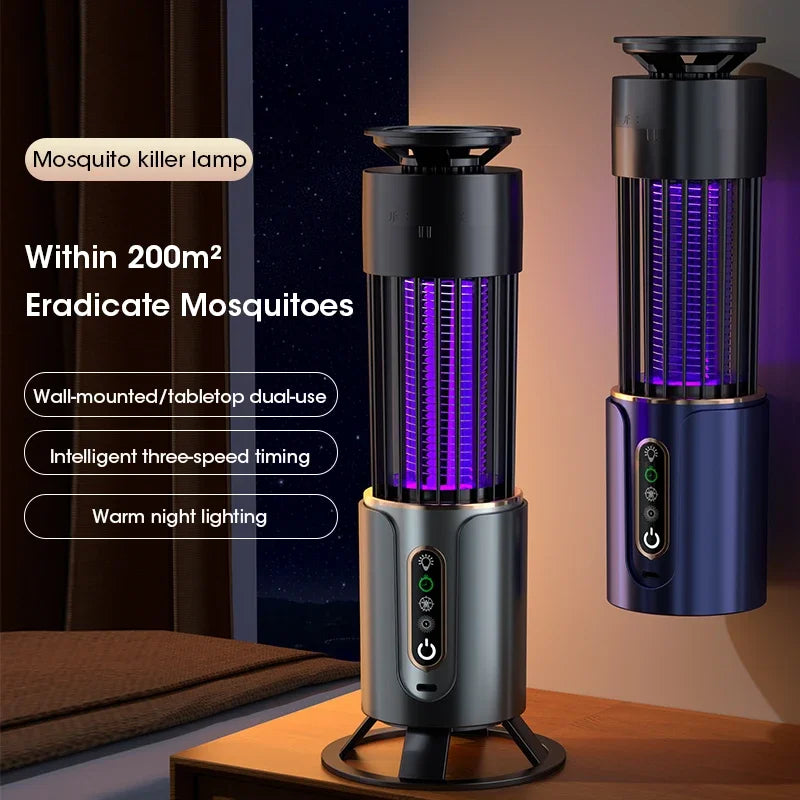 USB Dual-Action Camping Lantern and Silent UV Mosquito Trap