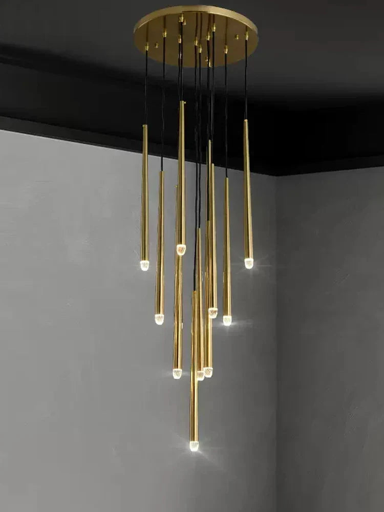 Lustră suspendată modernă Jules — elegantă, cu cristale în formă de lumânări