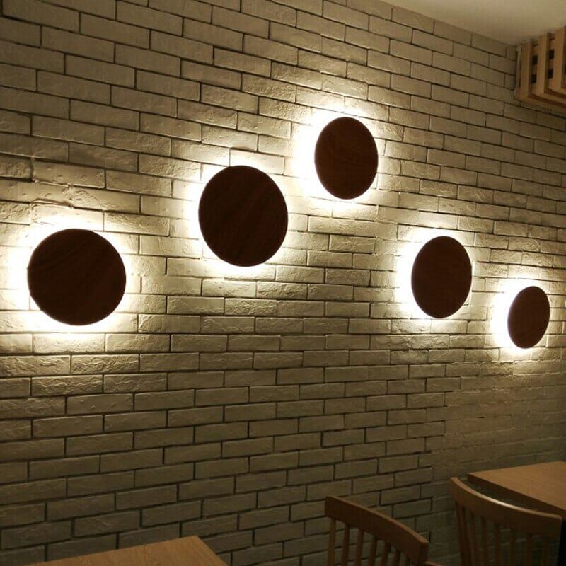 AuraRound LED Ceiling Lights For Loft Illumination In White, Black And Gray
