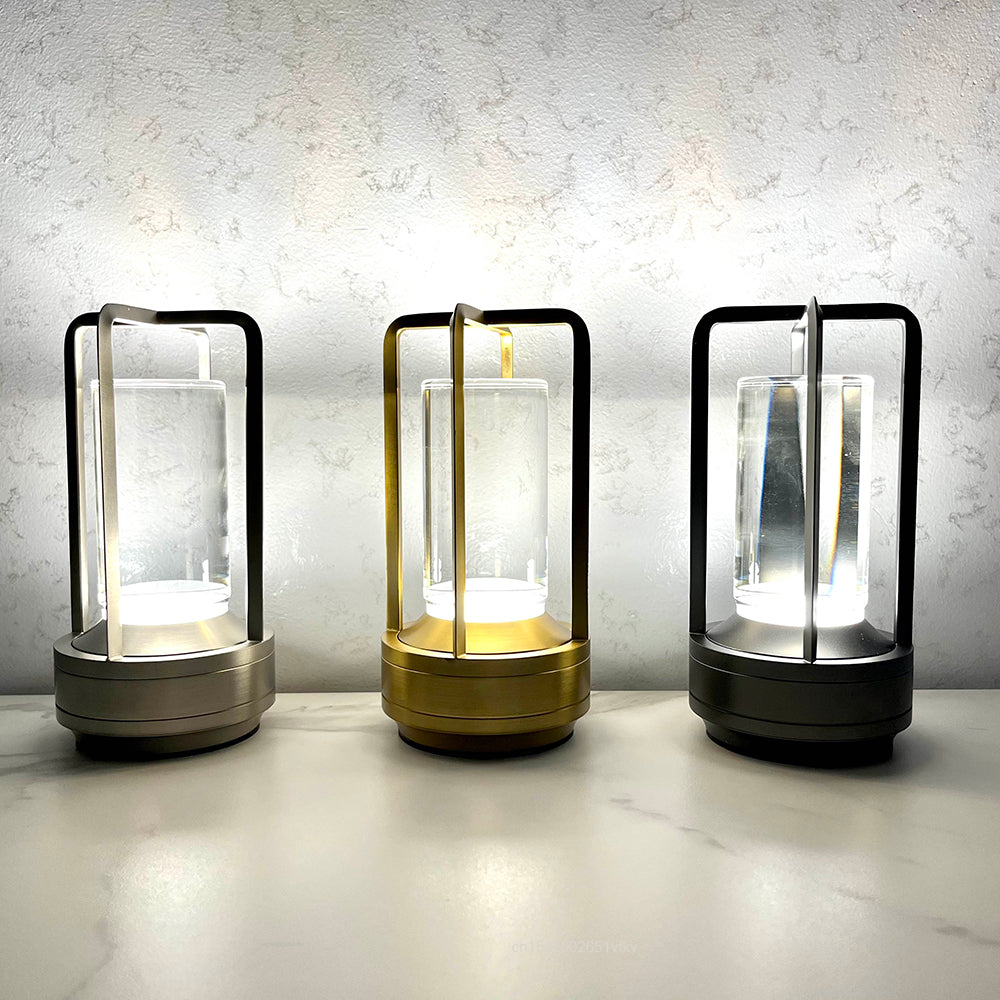 Rechargeable LED Crystal Table Lamp — Touch Control Night Light