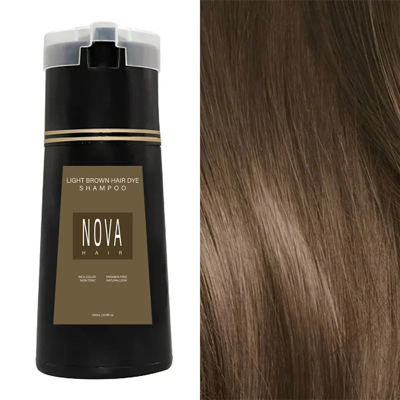 NovaHair bylinný šampon na barvení vlasů za 10 minut