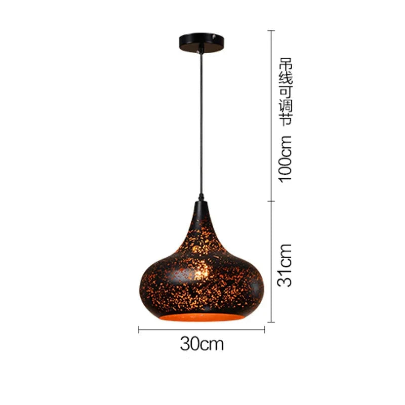 Vastre Retro Iron Pendant Light For Scandinavian Loft Living
