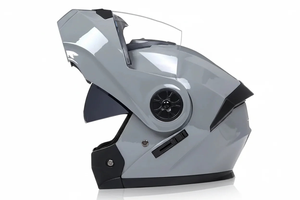 Modular Bluetooth Motorcycle Helmet — Flip-Up Chin Bar, Built-In Sun Visor
