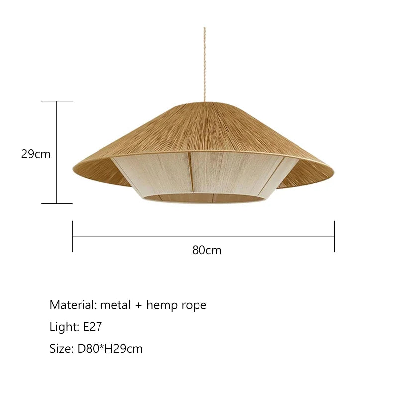 Aurelle Rattan Pendant Lights For Cozy Spaces In Wabi Sabi Style