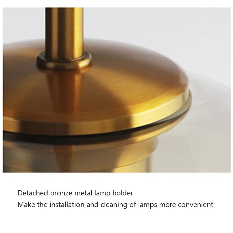 Industriële Nordic hanglamp van glas en led - modern luxearmatuur